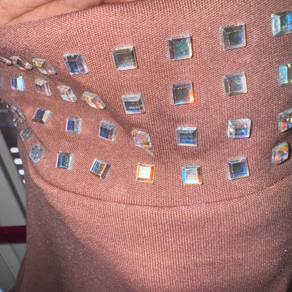 Double layer Mauve halter neck dress - Picture 5 of 5